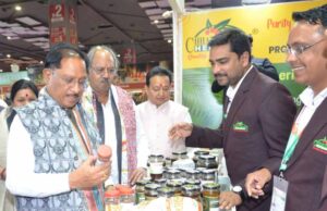 अंतरराष्ट्रीय व्यापार मेले में मुख्यमंत्री विष्णुदेव साय ने छत्तीसगढ़ पेवेलियन का किया अवलोकन