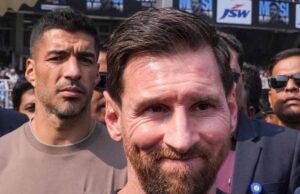 अर्जेंटीना के महान फुटबॉलर लियोनेल मेसी कोलकाता के बाद हैदराबाद पहुंचे, खेलेंगे फ्रेंडली मैच