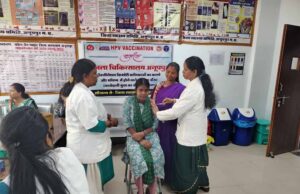 नूपपुर जिले में एचपीवी टीकाकरण अभियान जारी
