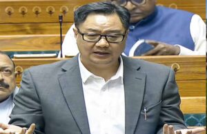 लोकसभा में कांग्रेस के हंगामे पर भड़के किरेन रिजिजू, बोले— क्या एक व्यक्ति पूरे देश का महाराजा है?