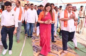 रायपुर : पर्यटन एवं संस्कृति मंत्री राजेश अग्रवाल कवर्धा के जानकी वन धाम शिवालय में आयोजित प्राण-प्रतिष्ठा समारोह में हुए शामिल