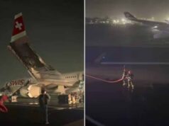 दिल्ली एयरपोर्ट पर बड़ा हादसा टला, स्विस फ्लाइट LX 147 के इंजन में टेकऑफ के दौरान लगी आग