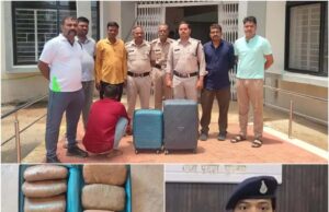 कटनी में पुलिस की बड़ी कार्रवाई, 20 किलो गांजे के साथ तस्कर गिरफ्तार
