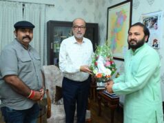 राज्यपाल रमेन डेका से महाराजा कमल चंद्र भंज देव ने की भेंट