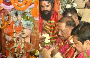 मुख्यमंत्री विष्णु देव साय ने हनुमान जयंती पर की पूजा-अर्चना