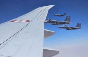 PM मोदी की सुरक्षा में आसमान में सऊदी अरब के सऊदी के F-15 लड़ाकू विमान