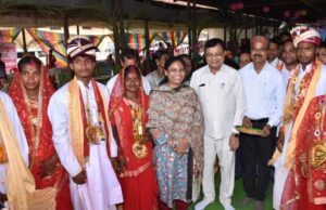 रायपुर : मुख्यमंत्री कन्या विवाह योजना के तहत 48 जोड़े परिणय सूत्र में बंधे