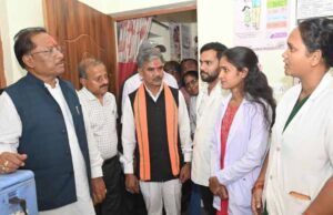 मुख्यमंत्री ने आयुष्मान आरोग्य मंदिर का किया औचक निरीक्षण