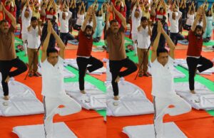उपमुख्यमंत्री देवड़ा के मुख्य आतिथ्य में हुआ देवास में सामूहिक योग कार्यक्रम