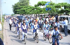 हर घर तिरंगा अभियान के तहत तिरंगा साइकिल रैली का भव्य आयोजन