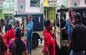 भोपाल के जोन-8 में गंदगी पर स्पॉट फाइन को लेकर एएचओ रवींद्र यादव और महिला कांग्रेस अध्यक्ष संतोष कसाना में बहस