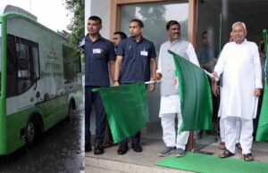 सीएम नीतीश ने रबी महाभियान का किया शुभारंभ, किसान जागरूकता वाहनों को दिखाई हरी झंडी