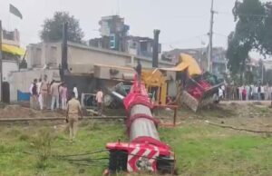 धार: पिथमपुर-सागौर रेलवे ब्रिज निर्माण में क्रेन पलटी, दो की मौत