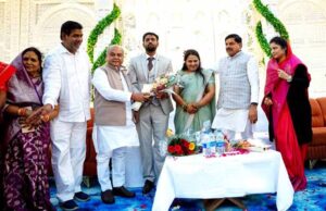 मुख्यमंत्री डॉ. यादव जतारा विधायक खटीक की सुपुत्री के विवाह समारोह में हुए शामिल