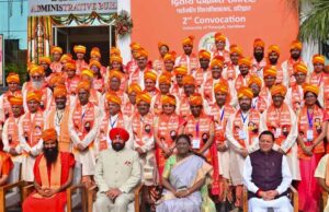 पतंजलि विश्वविद्यालय के दीक्षांत समारोह में राष्ट्रपति मुर्मू का संबोधन, 1424 विद्यार्थियों को मिली डिग्रियां