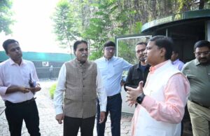 वन मंत्री केदार कश्यप ने नंदनवन-नंदन पक्षी विहार का किया निरीक्षण