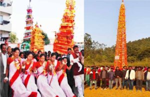झारखंड के कुचाई के टुसू मेले में 35 फीट के चौड़ल का जलवा, महिलाओं के डांस ने जमाया रंग