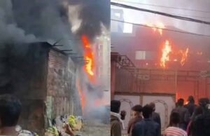 पटना सिटी के बजरंगपुरी में भीषण अग्निकांड, कबाड़ दुकान और उत्सव हॉल जलकर खाक, लाखों की संपत्ति स्वाहा