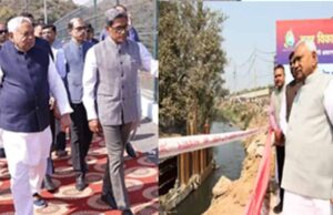 CM नीतीश ने पटना में नाला निर्माण का किया निरीक्षण, तेजी से काम करने के निर्देश