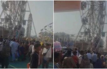 मेले में सुरक्षा चूक: शिवरीनारायण में आकाश झूले की कुर्सी टूटी, दो घायल