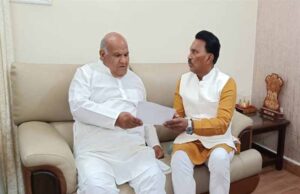 जल संसाधन मंत्री श्री सिलावट ने राजस्व मंत्री श्री वर्मा से की मुलाकात