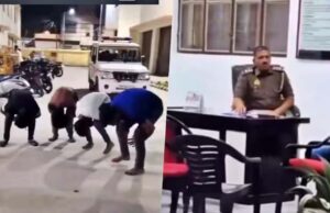 फिरोजाबाद: होली पर हुड़दंगियों की निकली हेकड़ी, पुलिस ने थाने में बनाया ‘मुर्गा’