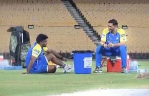 CSK कैंप में पहुंचे संजू सैमसन, एमएस धोनी से लंबी बातचीत का वीडियो वायरल