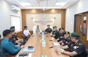 उप मुख्यमंत्री शुक्ल से थल सेना प्रमुख जनरल उपेन्द्र द्विवेदी ने की सौजन्य भेंट