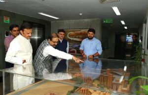 उप मुख्यमंत्री शुक्ल ने इंडियन हैबिटैट सेंटर का किया अवलोकन