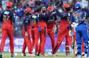 आरसीबी ने मुंबई को 18 रनों से हराया, रजत की तूफानी पचास ने दिलाई जीत