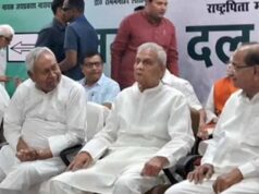 इस्तीफे के बाद जेडीयू कार्यालय पहुंचे नीतीश कुमार, कार्यकर्ताओं ने किया भव्य स्वागत