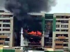 गाजियाबाद की गौर ग्रीन एवेन्यू सोसाइटी में भीषण आग: 9वीं मंजिल से शुरू होकर 13वीं तक पहुंची लपटें