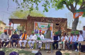 रांची: भाजपा के ‘गांव चलो अभियान’ में आदित्य साहू ने सरकार की उपलब्धियां गिनाईं