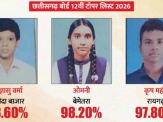 CG Board Result 2026 जारी: 12वीं में जिज्ञासु वर्मा, 10वीं में संध्या नायक बनीं स्टेट टॉपर
