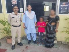 इंदौर के डायल 112 हीरोज सतर्कता और संवेदनशीलता से भटकी बालिका को सुरक्षित घर पहुँचाया