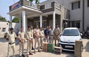 मध्यप्रदेश पुलिस की अवैध शराब तस्करों पर कार्यवाही