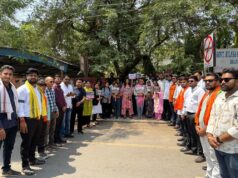 महिलाओं के अधिकारों को लेकर गरमाई सियासत: बिलासपुर में कांग्रेस के खिलाफ जोरदार प्रदर्शन