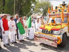 पारिवारिक संस्कृति व प्रेम, शांति, सद्भावना रथ को मुख्यमंत्री डॉ. यादव ने दिखाई हरी झण्डी