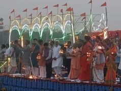 सीएम योगी ने संगम में फ्लोटिंग जेटी पर गंगा आरती का किया शुभारंभ, अब होगी हर शाम