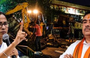 पश्चिम बंगाल में अतिक्रमण के खिलाफ सख्त अभियान, हावड़ा में आधी रात चला बुलडोजर