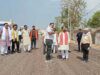 उप मुख्यमंत्री अरुण साव ने निर्माणाधीन सड़क का किया निरीक्षण