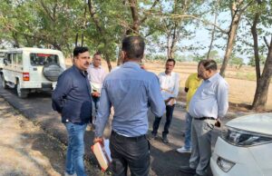 लोक निर्माण विभाग के सचिव ने निर्माणाधीन कुरुद-सिर्री मार्ग और सिर्री-चटौद सड़क का किया निरीक्षण