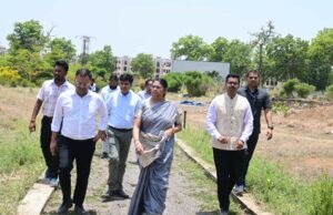 नगरीय प्रशासन विभाग की सचिव शंगीता आर. ने विकास कार्यों का किया निरीक्षण