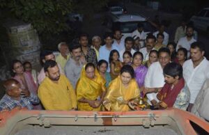 राज्यमंत्री गौर ने किया 2 करोड़ 24 लाख के डामरीकरण कार्यों का भूमि पूजन