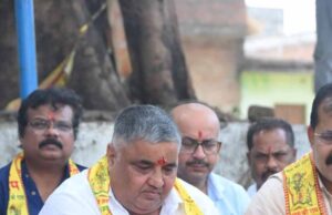 पर्यटन, संस्कृति एवं धर्मस्व मंत्री राजेश अग्रवाल ने किया शिव मंदिर निर्माण कार्य का भूमिपूजन