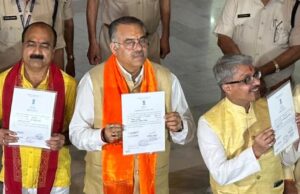 MP राज्यसभा चुनाव: BJP के तीन उम्मीदवार निर्विरोध निर्वाचित, रिटर्निंग अफसर ने सौंपे प्रमाण पत्र; मीनाक्षी मामले पर SC में कल सुनवाई