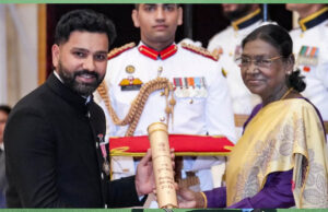 टीम इंडिया के कप्तान रोहित शर्मा को पद्मश्री, राष्ट्रपति भवन में हुआ सम्मान