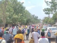 स्वास्थ्य, सड़क और बिजली की मांग को लेकर कलेक्ट्रेट पहुंचे 52 गांवों के आदिवासी और कांग्रेसी