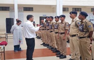 पुलिस प्रशिक्षण शाला उज्जैन में नव आरक्षकों को नशामुक्त समाज निर्माण का दिया गया संदेश