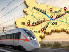 बिहार में दौड़ेगी 160 किमी/घंटा की रफ्तार वाली रैपिड रेल, पटना से चार दिशाओं में बनेंगे कॉरिडोर